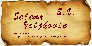Selena Veljković vizit kartica